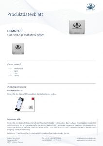 Gabriel-Chip Mobilfunk Silber