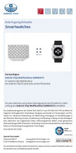 Anbringungshinweis Smartwatches